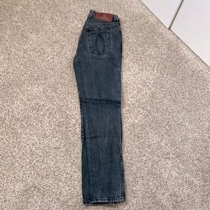 Jordache Vintage Worn Black High Rise Slim